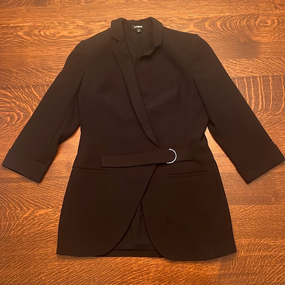 Express Women’s Black Blazer With Wrapped Belt in Size XS